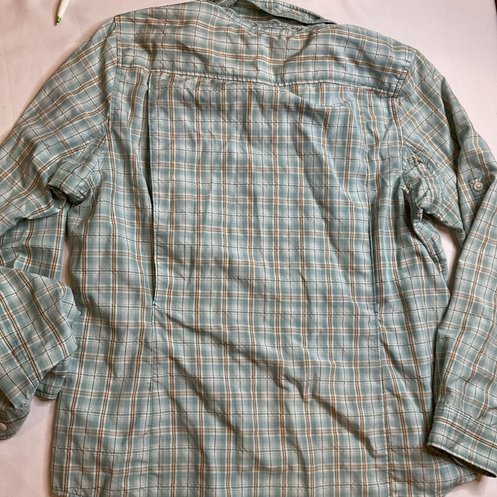 Duluth Trading Fishing Shirt Size Large Plaid Women's Gusseted Gorpcore - Picture 6 of 7